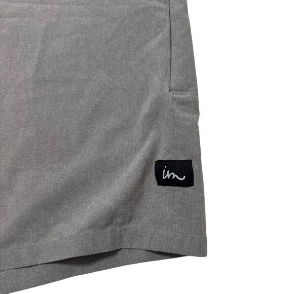 IM Imperial Motion 32 9.5" Gray Carboncool Flex Tech Wicking Active Shorts Golf - Picture 2 of 6